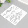 Plastic stencil "Mehendi Patterns" 15x15 cm