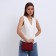 Bag-mixer on a valve, a long belt, burgundy color