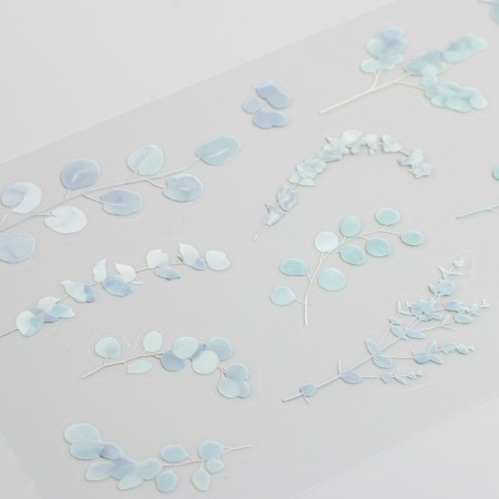 Stickers Plastic "Eucalypt" set of 6 sheets 10x18 cm-4