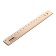 Ruler 16 cm Istanm, transparent, plastic, tinted, brown