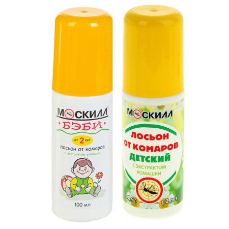 Moskill Baby mosquito lotion, with chamomile extract, for children from 2 years old, 100 ml