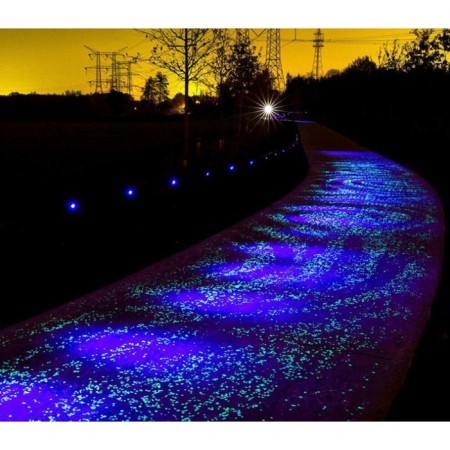 Interior decor, 300 pcs, luminous, 13 x 17 mm, pink-1