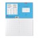 Notebook 12 sheets in the Erichkrause Bright Classe Classic, Cover Cardboard, Blue, Blue, Offset Block