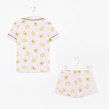 Female pajamas (shirt and shorts) KAFTAN AVOCADO p. 52-54, pink-9