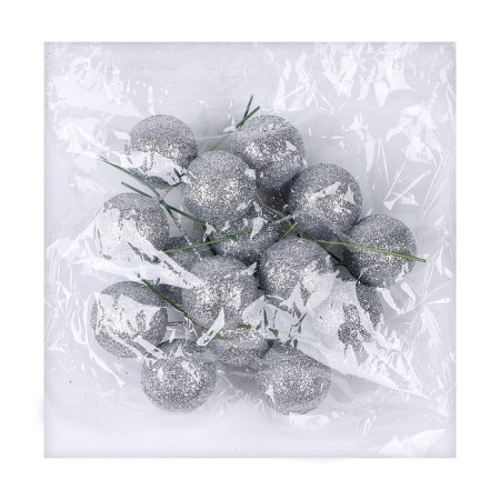 Figure for crafts and decor on the Shar wire, set of 15 pcs., Size 1 pc. - 3 × 9 cm, silver color-2
