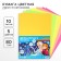 Colored paper tinted, neon, A4, 10 sheets, 5 colors, non -nominated, bilateral, in a package, 80 g/m², cold heart
