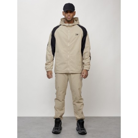 Sports suit men's, size 50, beige color
