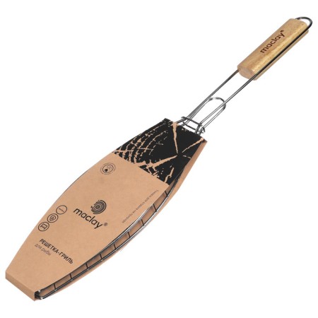Grill grill for fish Maclay, 30x12 cm, chrome steel, for barbecue-6