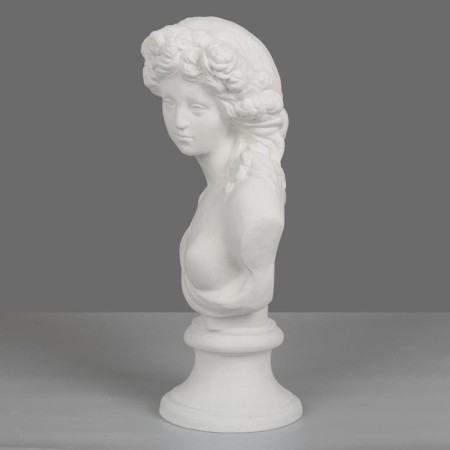 Гипсовая фигура Бюст Флоры, 17.5 х 17 х 40 см-1