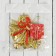 Decoration New Year's "bell with a bow and bells" 12x15 cm, red-golden