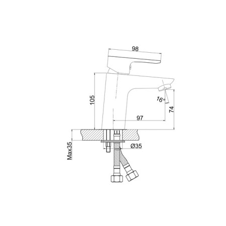 Cersanit cersania a63030 sink mixer, drain set-7