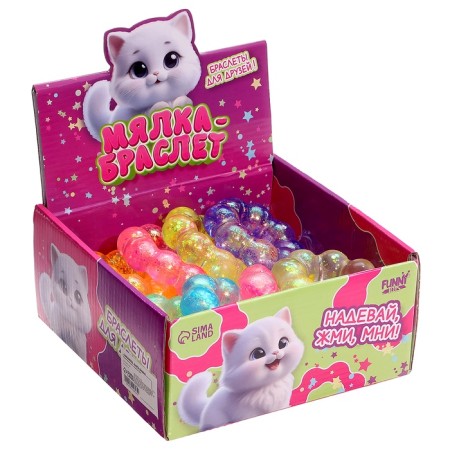 Antistress Squish Maglet "Bracelet", sugar boom mix-6