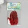 Decorative pheasant feather "Rice. Red" set 20 pcs h = 5-7 cm