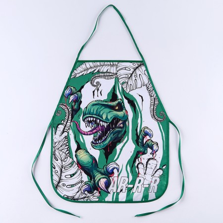 Apron for children for creativity for the painting "Dinosaur"-1