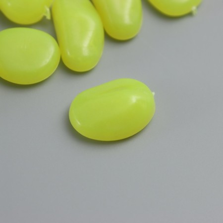 Decor for creativity plastic shines in the dark "yellow pebbles" set of 12 pcs-2