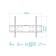 Tuarex OLIMP-201, for TV, fixed, 32-90 ", up to 45 kg, 20 mm from the wall, black