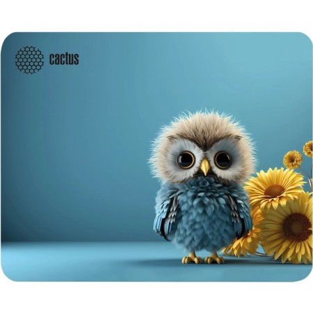 Cactus Owl Blue, Gamery Computer Mouse, 220*180*2 mm, Fig. "Blue Owl"