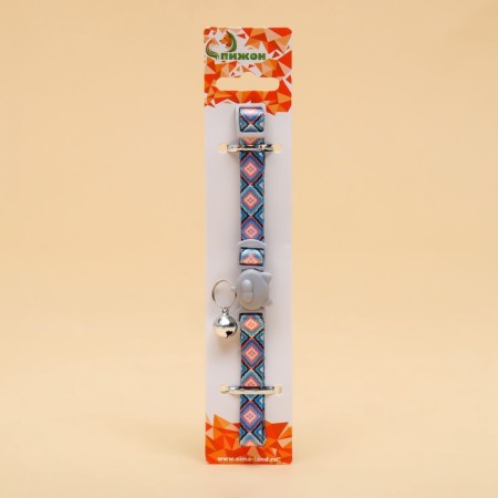 Kotzachi collar "kaleidoscope", with a bell, 30 x 1 cm, polyester-5