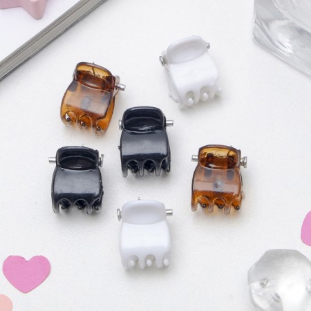 Hair crab "Mini" (set 100 pcs) simple, 1 cm, mix-1