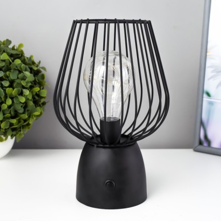 Nightlight "art" LED from batteries 3haa black 15x15x25 cm Risalux