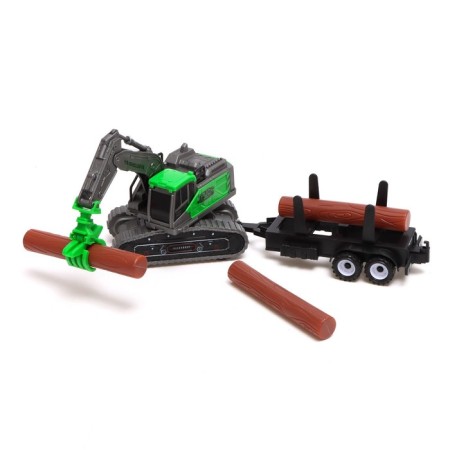 Excavator inertial "construction", with a trailer, mix-3