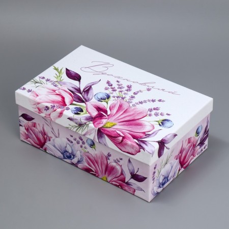 Set of boxes 5 in 1, gift packaging, “Flowers”, 22 x 14 x 8.5 - 32.5 x 20 x 12.5 cm-7