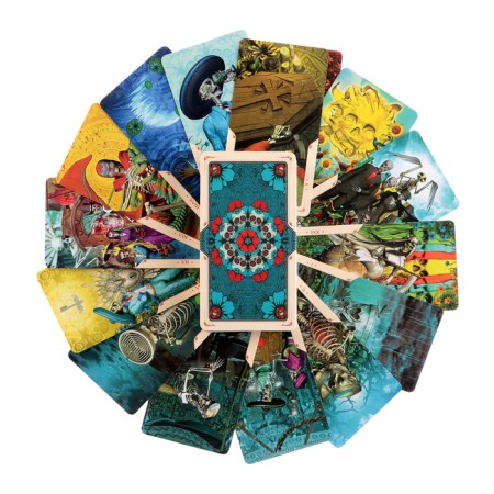 Tarot cards "Holy Death", 78 l, map 6 x 11.3 cm-2