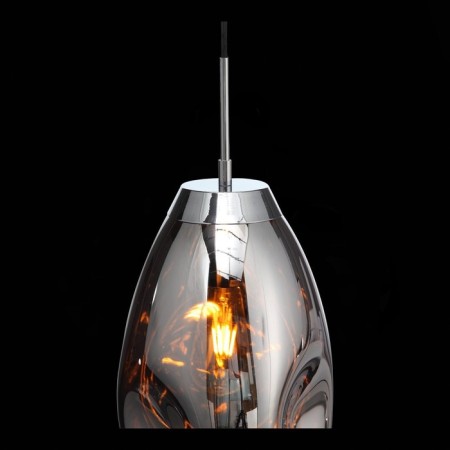 Suspension lamp ST LUCE. SL328.103.01. AEREO. 1x60 watts, E27, 22x22 cm, chromium color-6