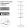 Turntable, 5 tiers of 8 hooks, 20 × 20 × 61, white color