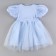Carnival set "Stylish Princess": A rim, blue dress with swans, height 104 cm