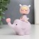 Souvenir Polystone "Baby on the Elephant, with the heart" spring 7.5x4x7 cm