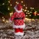 Santa Claus "In a suit with ornament" 20 cm, red