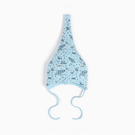 Baby hat, blue color, size 46-48