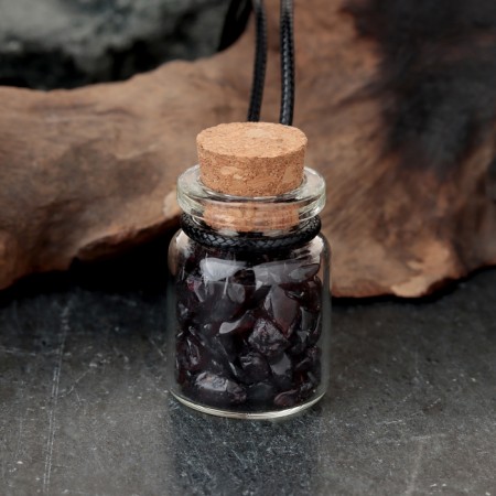 Souvenir-butter with natural stones "grenade", 3 x 2 cm-1