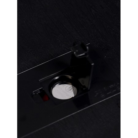 Electronic wall clock, thermometer calendar, 47.5 x 25.3 cm, red numbers 10.8 x 5.3 cm 10766-9