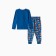Pajamas for a boy (longshille/pants), blue color/dragon, height 122 cm