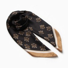 Women's scarf minku 70*70 cm, black
