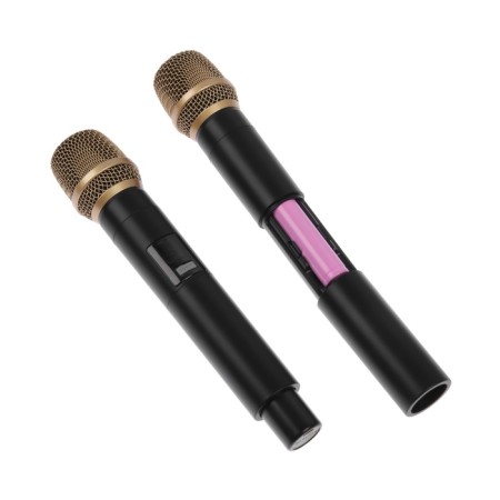 Portable karaoke system M4202+, 25 W, 3600 mAh. 2 microphone, black-3