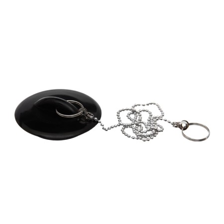 Bath plug, d = 6 cm (internal d = 4.5 cm), chain 55 cm, color mix-3