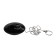 Bath plug, d = 6 cm (internal d = 4.5 cm), chain 55 cm, color mix