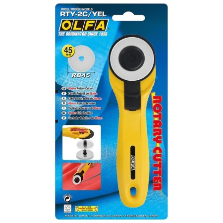Knock circular OLFA OL-RTY-2C/YEL, 45 mm-5