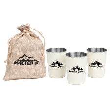 A set of camping glasses 