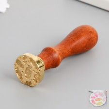 Printing for wax with a wooden handle 