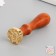 Printing for wax with a wooden handle "Fands" 9x2.5x2.5 cm
