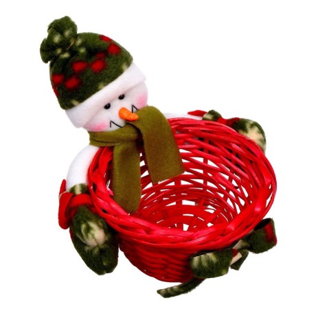 Candy "Snowman of the elegant" with a basket, capacity 100 g