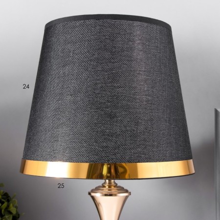 Celeste table lamp E27 40W black and gold 25x25x42.5 cm Risalux-4