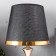 Celeste table lamp E27 40W black and gold 25x25x42.5 cm Risalux