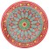 Largan Rishtan ceramics "Flowers", 37 cm, red