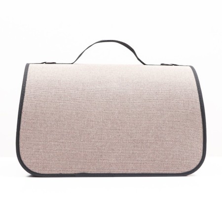 Bag - Animal Carriage "Carpetbegger with a window", 40.5 x 24 x 24 cm, beige-3