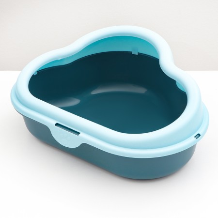 Toilet "Cloud" with a triangular side 48.5 x 39 x 20 cm, blue-3